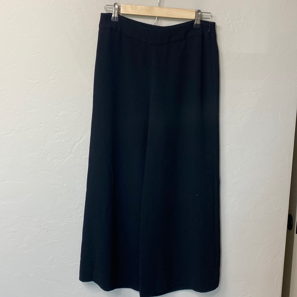 Madewell black wide leg crop pants size 4